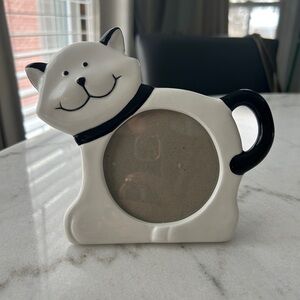 Department 56 Black and White Cat Picture Frame
